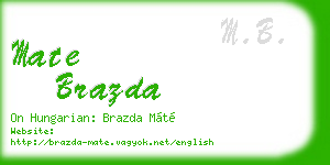 mate brazda business card
